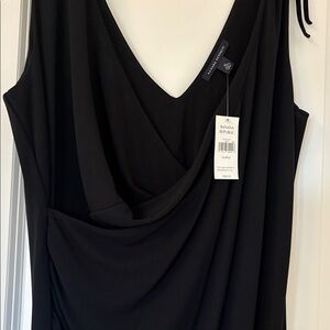 Banana Republic Black Sleeveless V-neck Cocktail Dress Size XL